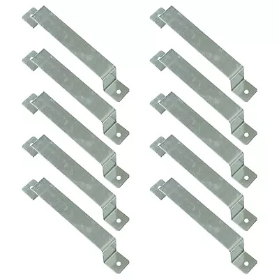 £8.99 • Buy Pack Of 10 Galvanised Steel Woodside Fence Panel 4  X 4  Post Security Brackets