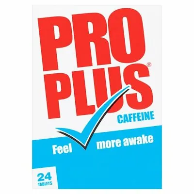 48 PRO-PLUS CAFFEINE TABLETS Pro Plus (2x24 Or 48 Tablets) ProPlus Stay Awake • £5.95