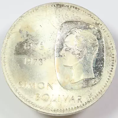 1873 1973 VENEZUELA - Silver 10 Bolívares Bolivar Coin #44281 • $34.95