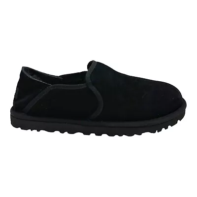 Ugg Kenton Black Men's Suede Sheepskin Comfort Slippers Us Size 11 • $89