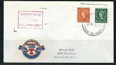 S.S Waihemo  Union Steam Ship  Cook Islands Cancel • $3