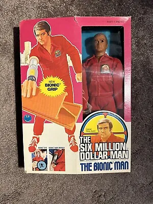 1977 Bionic Six Million $$ Man Figure & Backpack Radio New Open Box Kenner Mint • $434.99