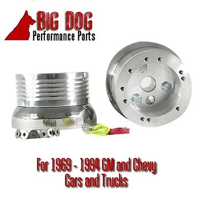 All Models 1969 To 1993 Pontiac 5 & 6 Hole Billet Steering Wheel Adapter  • $54.99