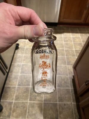 $19.99 • Buy Goshen Dairy ACL Half Pint Milk Bottle New Philadelphia Ohio OH