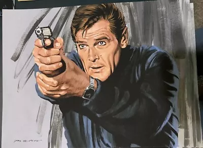 Paul Mann James Bond 007 Roger Moore Print /50 Mondo Artist • $129