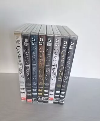 Game Of Thrones - DVD  Complete Seasons 1 - 8 (1234567 & 8 ) Region  4  • $69.50