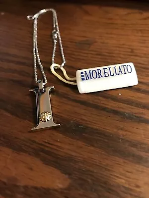 One Brand New Morellato Brand 18” Silvertone Necklace With Initial I Ctm10 • $15