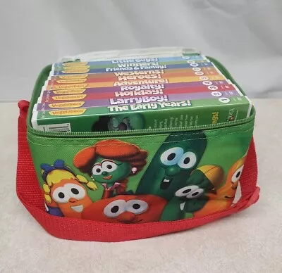 Veggie Tales 10 DVD Set In Soft Case Movie Collection Bible Stories For Children • $49.99