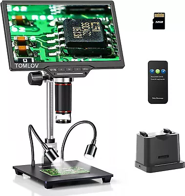 LCD USB Digital Microscope 1300X HDMI Coin Magnifier Video 25MP Stamp Microscope • $189