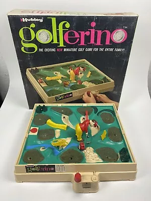 Vtg 1962 Hubley GOLFERINO Tabletop Mini Golf Game 995 ORIGINAL BOX Works Great! • $499