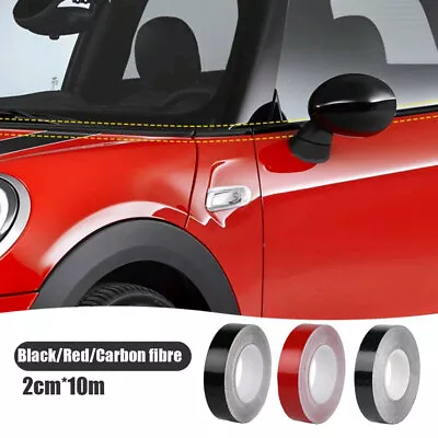 2CM×10M Car Window Trim Vinyl Film Sticker Door Waistline Decal For Mini Cooper • $7.15