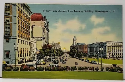 Washington DC Pennsylvania Ave 1939 To Hagerstown Md Linen Postcard G10 • $4.50