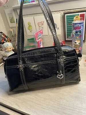 Vintage BRIGHTON Black Leather Purse • $45