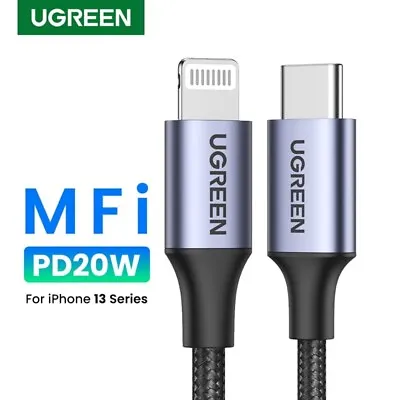 $24.95 • Buy Ugreen USB C To Lightning Male MFi Certified Braided For IPhone 14 13 Pro Max