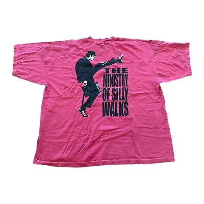 Monty Python Men's T-Shirt Ministry Of Silly Walks Size 2XL Vintage Red Cotton • $29.99