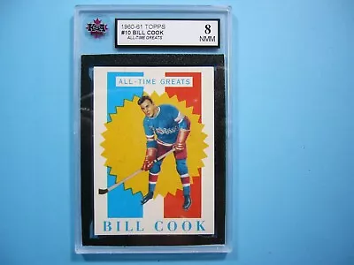 1960/61 Topps Nhl Hockey Card #10 Bill Cook Atg Ksa 8 Nm/mint Sharp+ 60/61 Topps • $169.99