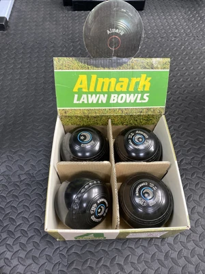 £49.99 • Buy Almark Commander Size 4H Bowls - Flat/Lawn Green Bowls Set Of 4 - VGC