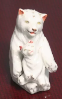 Vintage Polar Bear & Cub Salt Pepper Shakers Ceramic Arts Studio • $6.25