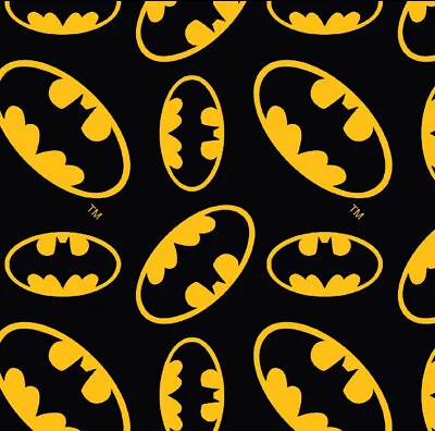 BATMAN Super Heroes Avengers Marvel DC Comic Fabric Material  HALF METRE X 112cm • £4.25