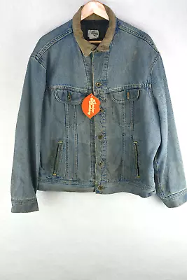 LEE Mens Denim Jacket XL Coat DUNGAREES VINTAGE WESTERN BLANKET Style • £18