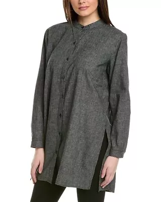 Eileen Fisher Mandarin Collar Shirt Women's • $109.99