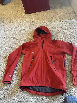 MOUNTAIN HARD WEAR Hooded GORE TEX Mens Size Large Ski Jacket Red • $115