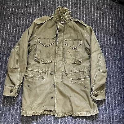 US Army M65 Field Jacket Coat Military Vietnam OG 107 Sateen Small • $10