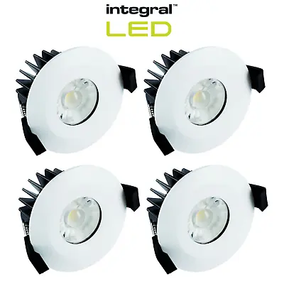 6W LED Downlight Indoor Lighting Non Dimmable Fire Rated 510lm 3000K IP65 Rated • £14.99