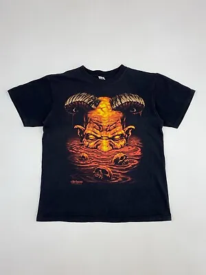 Vintage Wes Benscoter Devil Skull T-Shirt • $55