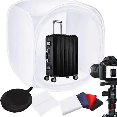 48 /120cm Photo Studio Box Light Cube Tent With 4 Backdrop Shooting Tent  • £39.99