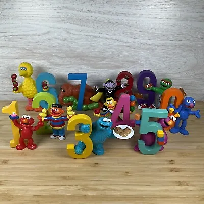 10 Sesame Street Numbers Party Makers PVC Figurines 3  Applause Cake Toppers VTG • $89.99