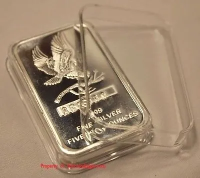 1 Air-tite Direct Fit Capsule Holder For 5oz Silver Bar Ingot Clear Acrylic Case • $8.90