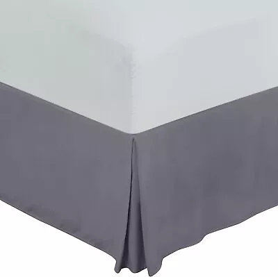 Drop Bed Skirt  Pleated Dust Ruffle Hotel Quality Bed Skirt Utopia Bedding • $279.99