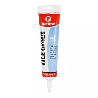 	Red Devil 0425 Pre-Mixed Tile Grout Squeeze Tube 5.5 Oz. White	 • $11.09