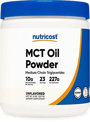 Nutricost Premium MCT Oil Powder .5LBS - Zero Net Carbs Best For Keto Ketosis • $13.95