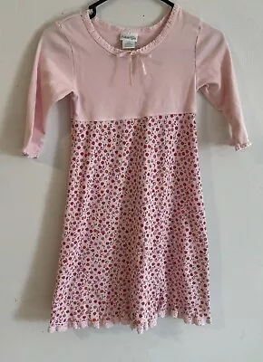 Naartjie Pink Long Sleeve Floral Dress Size 8 XXL  Excellent Condition Lace • $12.99