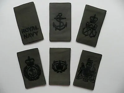 Royal Navy Rank Slides [pair] For MTP Clothing Other Ranks. New & Unused. • £4.99