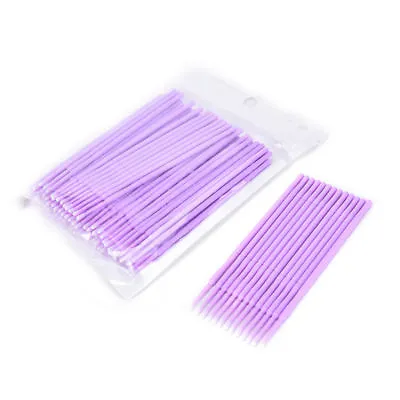 100 PCS Disposable Micro Brush Swab Applicators Eyelash Extension Mascara Wands • $5.10