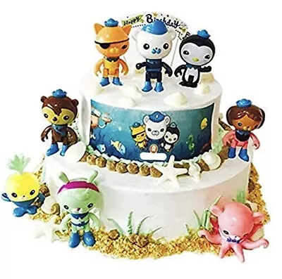 OCTONAUTS 8 Pc Deep Sea Rescue Cake Toppers Movable Party Favors New Sealed • £6.64