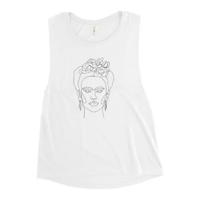 Frida Muscle Tank | Frida Kahlo | Mexicana | Mexican Artist  • $25