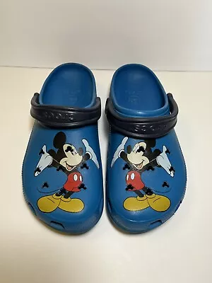 Crocs Disney Mickey Mouse Blue Sandals - Size 9 Men / 11 Women • $29.99