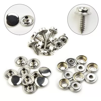 Snap Clip Fastener Sockets Buttons Set Fastener Marine Snap Snap Fastener Button • $13.43