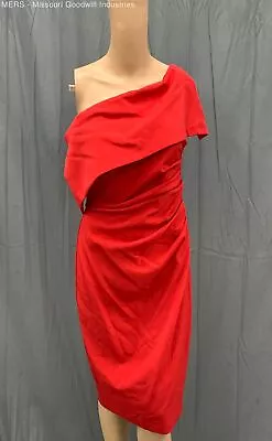 Vince Camuto Women Red Off The Shoulder Sheath Dress - Size 4 • $9.99