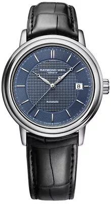 $1395 RAYMOND WEIL Mens Maestro BLUE Dial Automatic Swiss Watch 2837-STC-50001 • $429.99