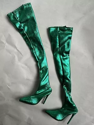 Tonner Wilde Imagination Vdc Ellowyne Precious Footsteps Over Knee Boots Green • $28