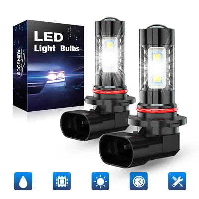 Pair H10 9145 9140 LED Fog Driving Light Bulbs Kit  White 6000K Super Bright 40W • $16.99