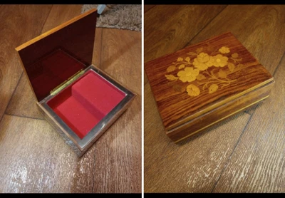 £25 • Buy Vintage Torna A Surriento Wooden Musical Jewelry Box Stunning Rare Collectable