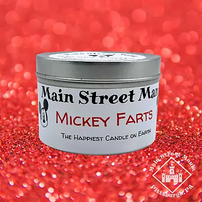 Mickey Farts The Happiest Candle Of Earth 4 Oz Soy Candle Disney Inspired • $10