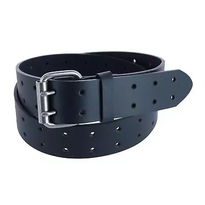 New Dickies Men's Leather Two Hole Double Prong Bridle Belt • $23.94