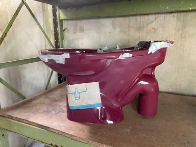 Royal Doulton Optima Close Coupled ‘S’ Trap Syphonic Pan In Burgundy • £475